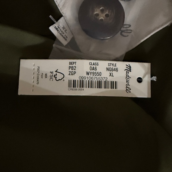 Madewell Larsen Plaid Oversized Blazer NWT Italian Fabric Career Workwear Jacket - Picture 7 of 7